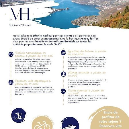 آنسي Le Lake - Vue Lac Et Montagne - Majord'Home المظهر الخارجي الصورة